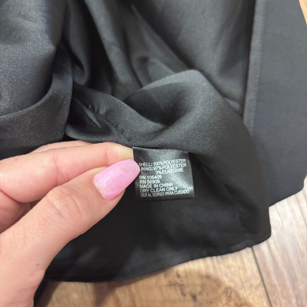 NWT Gianni Bini Sophie Dress Black Halter Ruffle Women's Size 6 - 7171M500 $129 - Picture 10 of 12